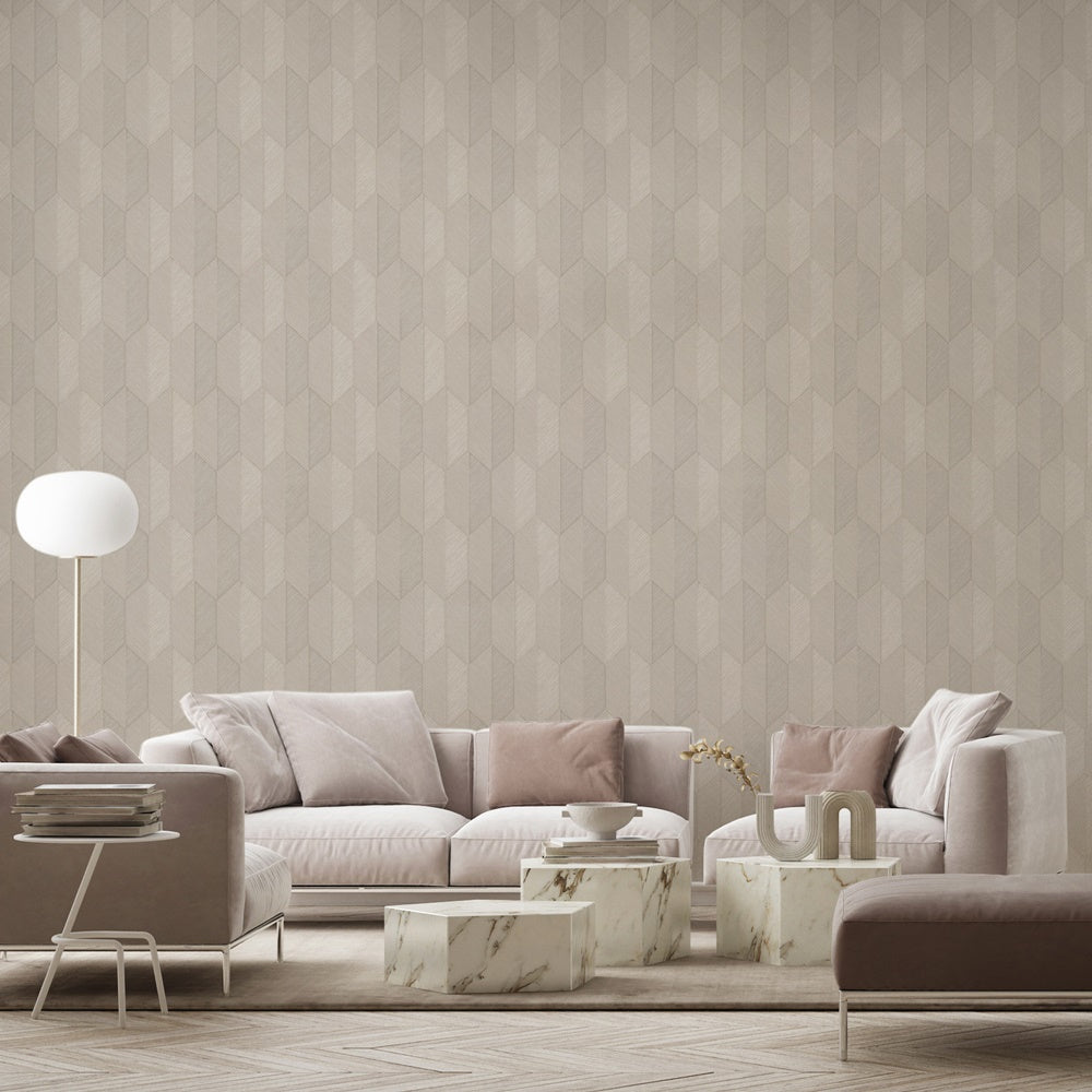 Geometryczna tapeta z nowoczesnym wzorem  - 1501-3 / rolka 1,06 x 15.6 m