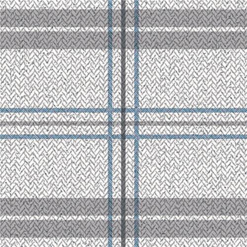 Tapeta szara krata - 16.5 m2 w rolce