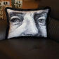 Decorative pillow with a face