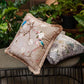 Decorative pillow blooming tree, birds
