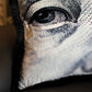 Decorative pillow with a face