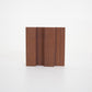 Brown grooved MDF wall panel, wood effect - APM202