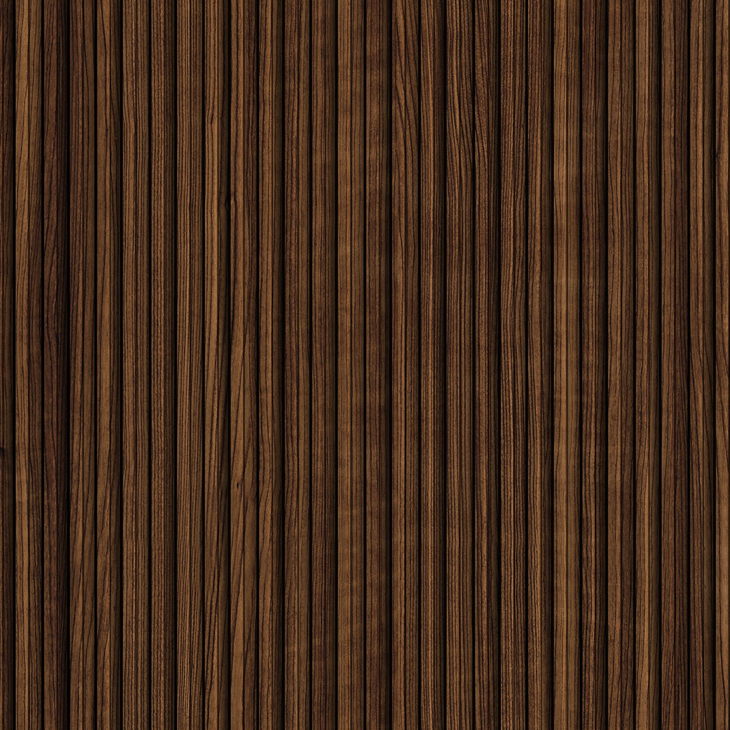 Brown grooved MDF wall panel, wood effect - APM202