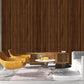 Brown grooved MDF wall panel, wood effect - APM202