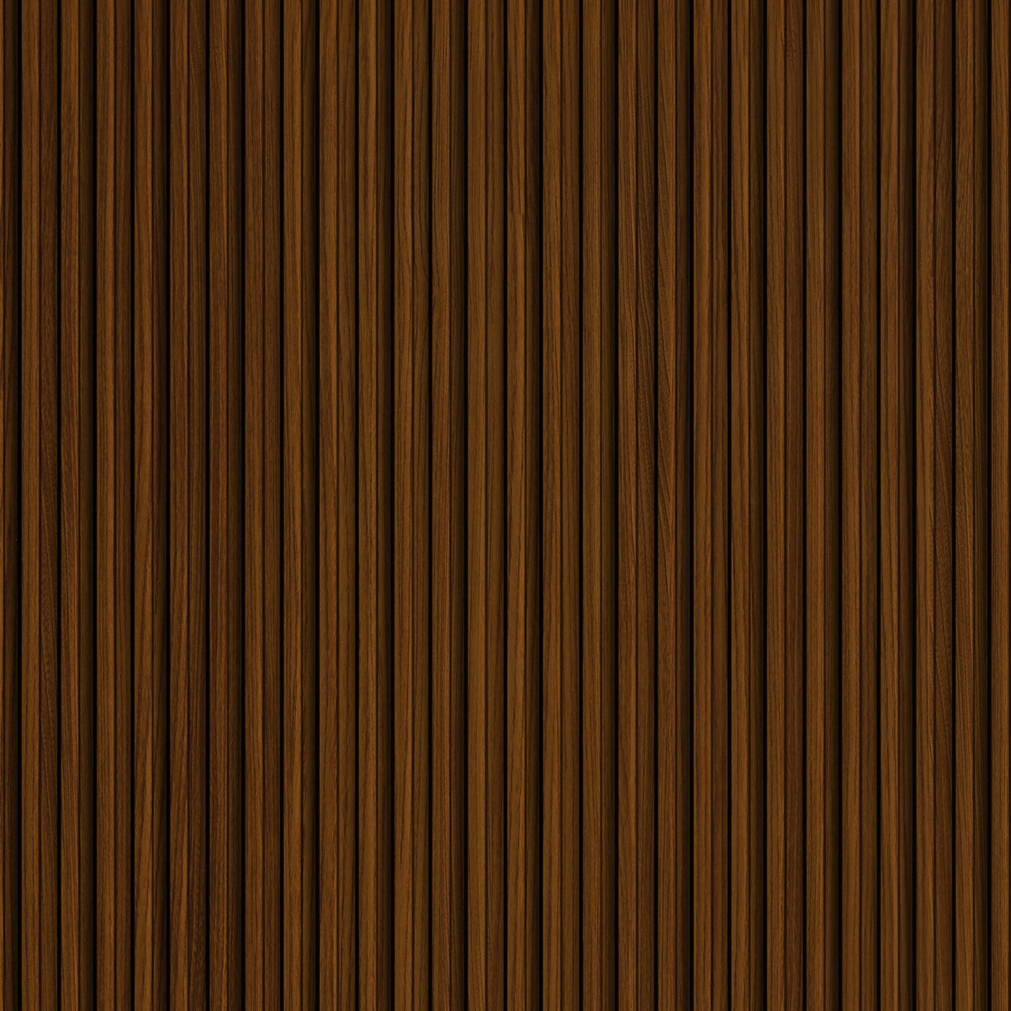 Brown grooved MDF wall panel, wood effect - APM300
