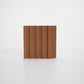 Brown grooved MDF wall panel, wood effect - APM501