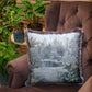 Decorative pillow with a view