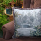 Decorative pillow with a view