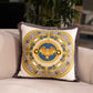 Decorative pillow with an antique motif